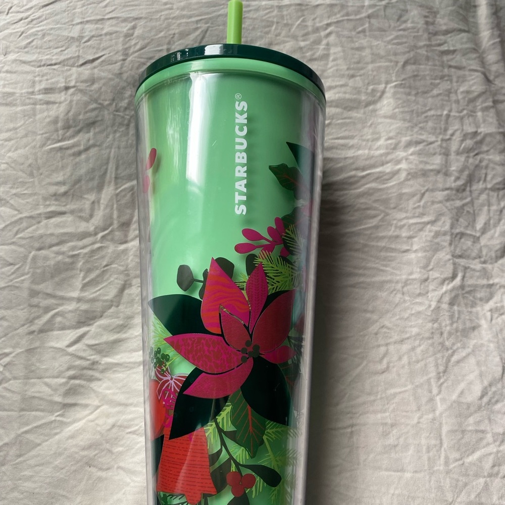 Starbucks Green Flower Color Changing Tumbler